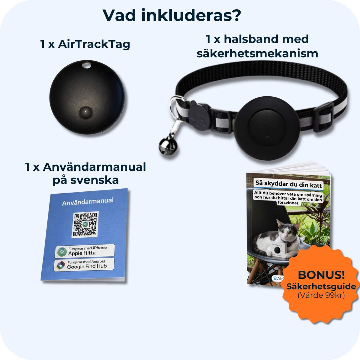 AirTrackTag Kattpaket - AirTrackTag