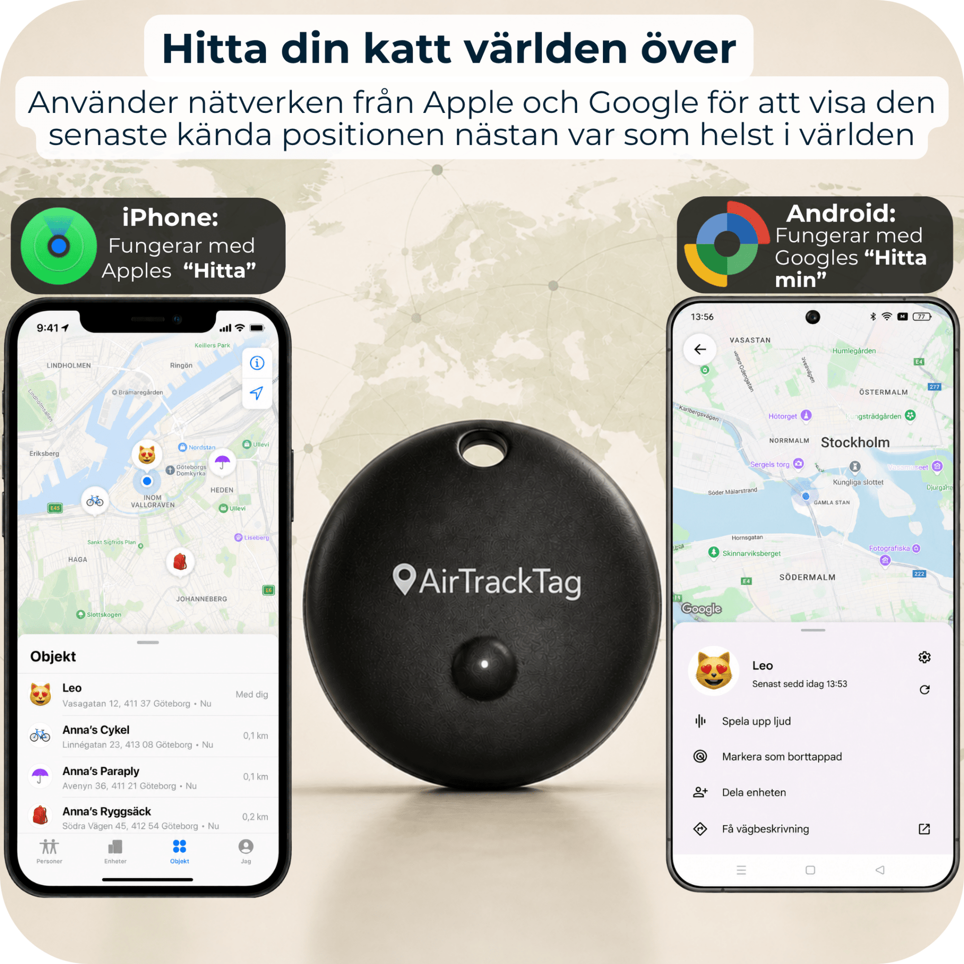 AirTrackTag Kattpaket - AirTrackTag