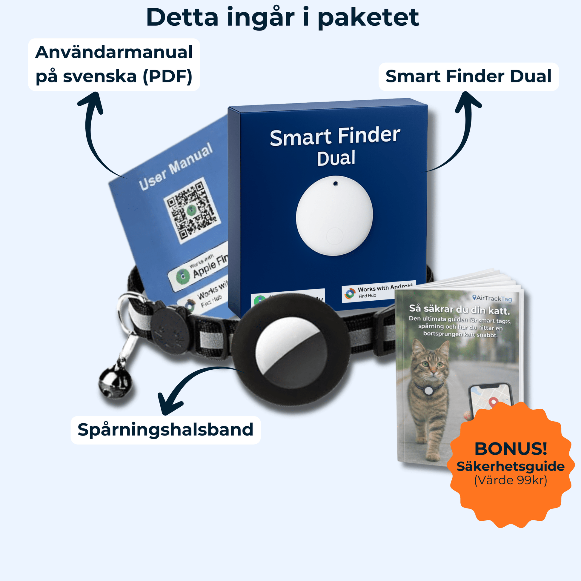 AirTrackTag Kattpaket - AirTrackTag