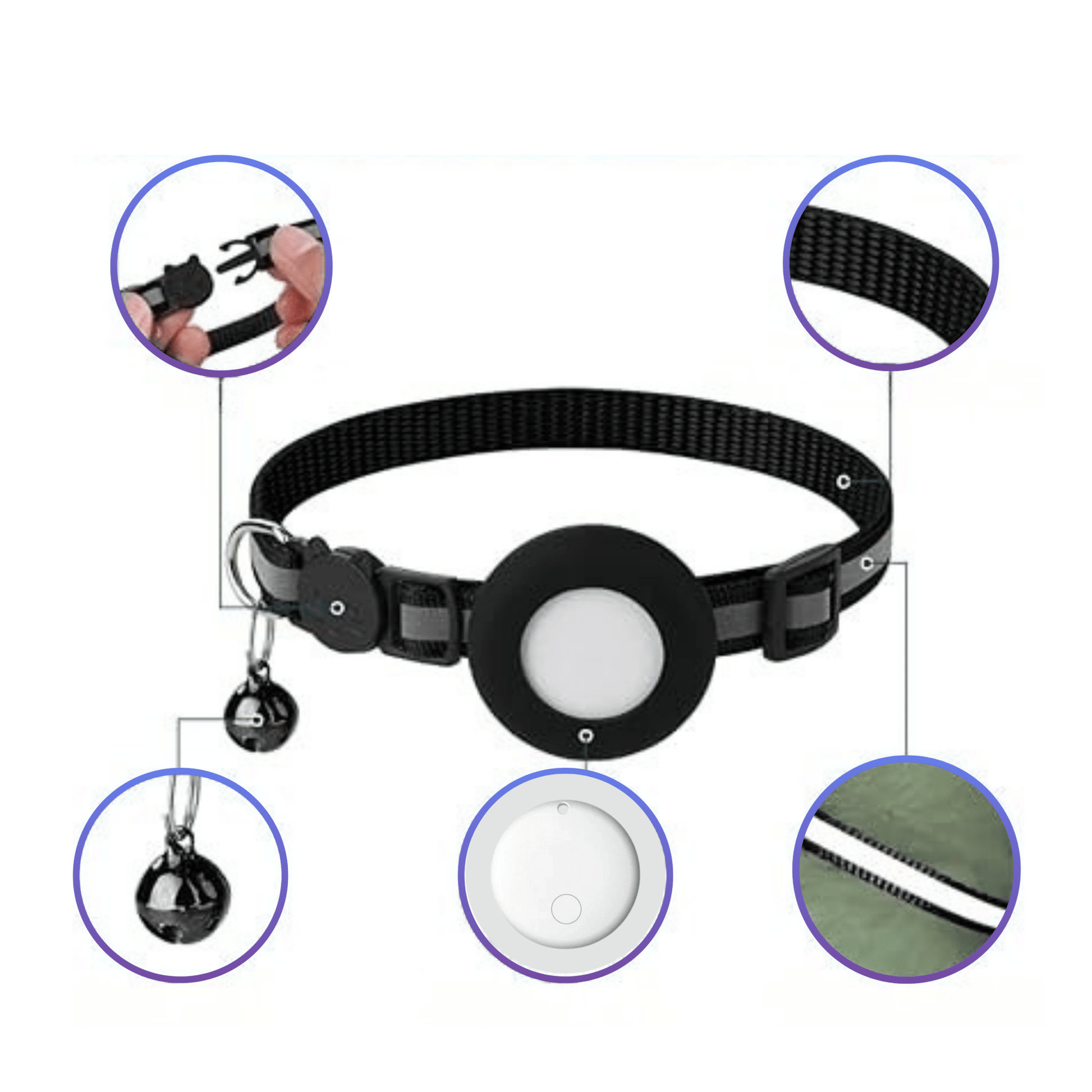 Smart GPS Tracking Collar for Cats - AirTrackTag