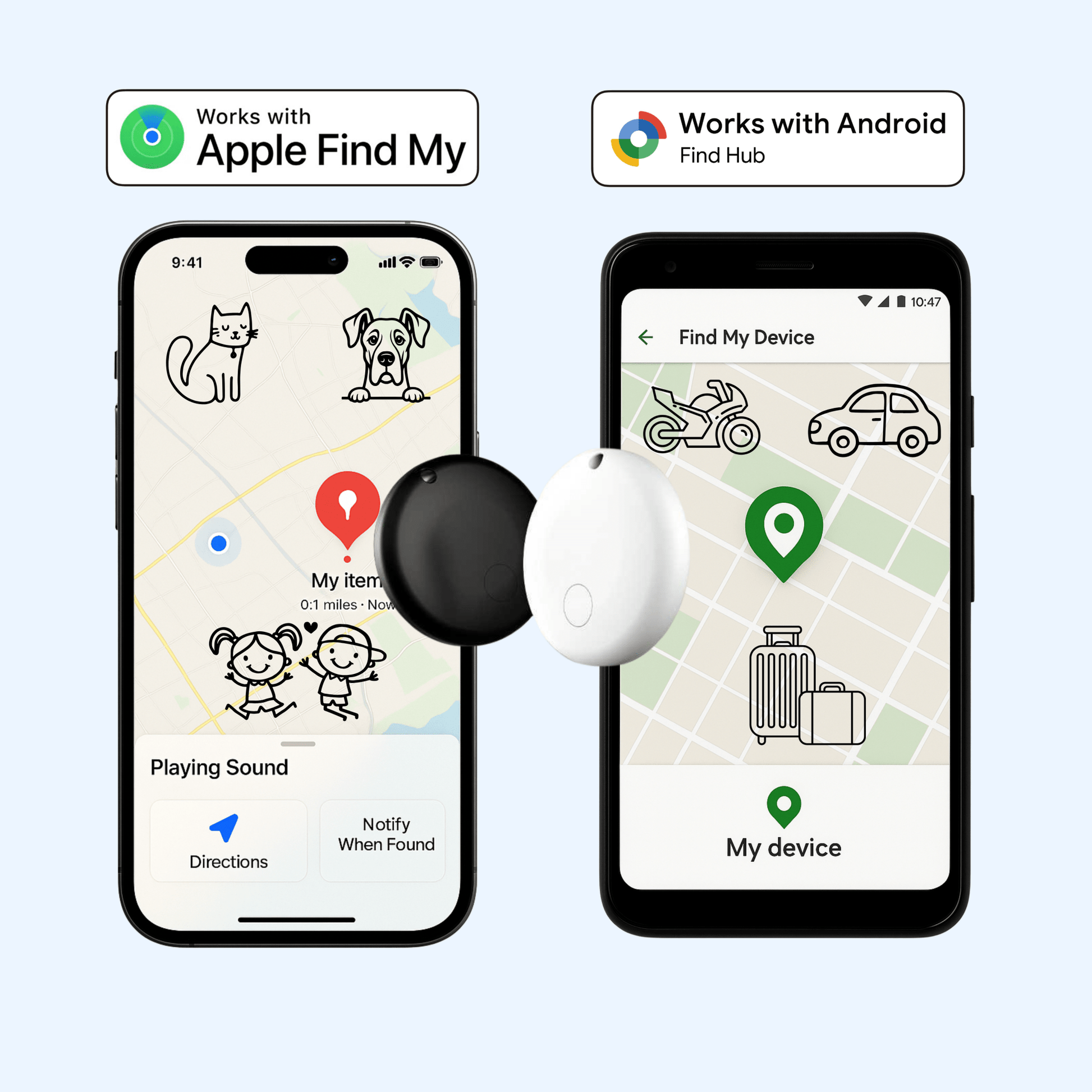 Smart GPS Tracking Collar for Dogs - AirTrackTag